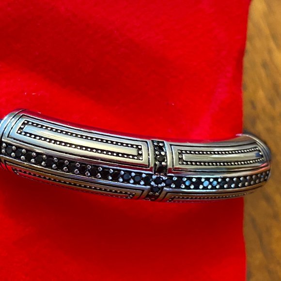Stylish 925 Sterling Silver Leather Bracelet - Picture 4 of 14
